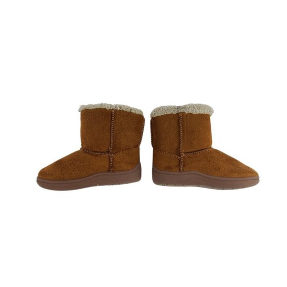 Garanimals Faux Leather Sherpa Boots Size 5 Brown - Picture 4 of 12